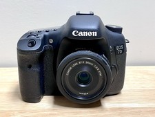Canon EOS 7D com lente 24mm STM | Pacote com EXTRAS | Baixa contagem de obturador: 5337 comprar usado  Enviando para Brazil