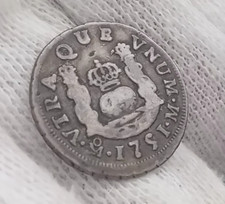 1751 1 dólar pilar mexicano real Ferdinand VI moeda de prata Espanha era colonial espiga comprar usado  Enviando para Brazil