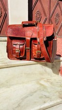 Vintage leather bag for sale  RUGBY