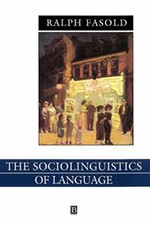 Sociolinguistics language volu for sale  UK