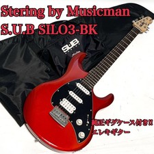 Guitarra elétrica esterlina por Musicman SUB Silo3 vermelha metálica Indonésia com estojo comprar usado  Enviando para Brazil