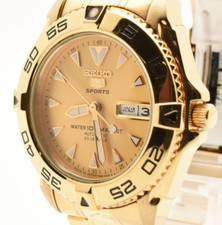 ▶️ [ESTADO PERFEITO] Seiko 5 Sports 7S36-00Y0 relógio masculino dourado mostrador do Japão #98 comprar usado  Enviando para Brazil
