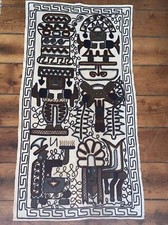 Maravilhosa tapeçaria colorida sul-americana pendurada na parede/corredor de mesa vintage comprar usado  Enviando para Brazil
