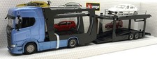Porsche multicar Burago escala 1/43 18-31456 Scania Haulers - Azul comprar usado  Enviando para Brazil