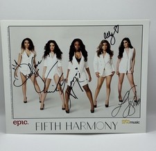 Foto promocional 8x10 assinada pelo Fifth Harmony – Assinada por todos os 5 membros – Super rara comprar usado  Enviando para Brazil