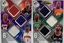/99 2009-10 SP Jogo Usado 6 Star Swatches Kobe Lebron Iverson Shaq Garnett Duncan comprar usado  Enviando para Brazil