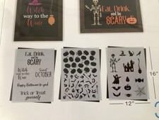 Halloween stencil set for sale  Stevensville