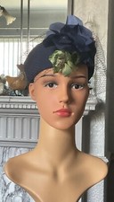 Vintage navy blue for sale  SHEFFIELD