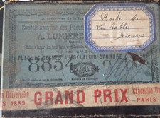 Boite plaques verre d'occasion  Vérines