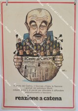 Manifesto politico disegnato usato  Pistoia
