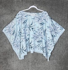 Poncho pulôver feminino Peck & Peck estampa de folha de linho tamanho grande azul boho quadrado comprar usado Poncho pulôver feminino Peck & Peck estampa de folha de linho tamanho grande azul boho quadrado comprar usado  Enviando para Brazil