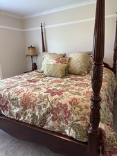 Conjunto de roupa de cama floral Belk Biltmore para sua casa tamanho King FESTIVAL comprar usado  Enviando para Brazil