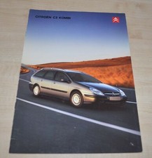 2001 Citroen C5 Kombi Brochure Prospekt Prospekt DE Edition na sprzedaż  PL