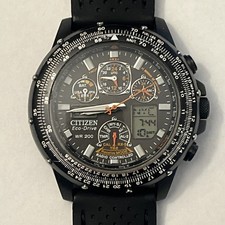 RELÓGIO CITIZEN ECO DRIVE SKYHAWK RÁDIO BLACK EAGLE PILOTOS U600-S053030 K32 comprar usado  Enviando para Brazil