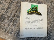 Tractor spares booklet for sale  PONTYPRIDD
