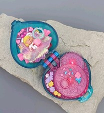 Używany, Vintage Polly Pocket 1996 Dzień ślubu Medalion ślubny Biżuteria Kompaktowy Bluebird  na sprzedaż  Wysyłka do Poland