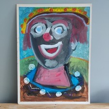 Large gouache painting for sale  CLEVEDON