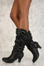 Botas femininas plus size meia panturrilha desleixadas fivela zíper biqueira redonda salto bloco sapatos comprar usado Botas femininas plus size meia panturrilha desleixadas fivela zíper biqueira redonda salto bloco sapatos comprar usado  Enviando para Brazil