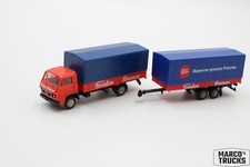 Herpa MAN VW G90 Flatbed/Tarpaulin „Franken Brunnen“ Nº. 817290 1:87/H24169 comprar usado  Enviando para Brazil