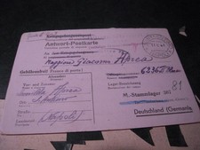 Correspondance prisonnier giac usato  Spedire a Italy