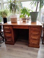 Solid oak desk for sale  BARNSLEY