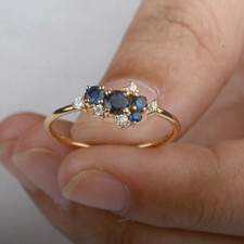 Round cut blue for sale  CROYDON
