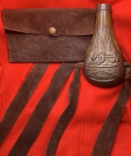 Brass flask leather for sale  Berthoud