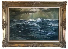 Vintage seascape oil for sale  Boise