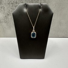 Topaz diamond necklace for sale  West Hempstead