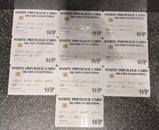 PACOTE COM 10 - W. Cartões Privilege | Cartões de piada novidade | MAGA supera tudo 🇺🇸 comprar usado  Enviando para Brazil