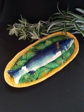 Majolica fish basket for sale  SHEFFIELD