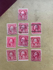 RARO SELO VERMELHO GEORGE WASHINGTON 2 CENTAVOS 10 PEÇAS comprar usado  Enviando para Brazil