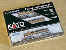 Kato 106-0303/176-1101 - Juego de 3 locomotoras EMD F3, Río Grande, escala N ABA segunda mano  Embacar hacia Mexico