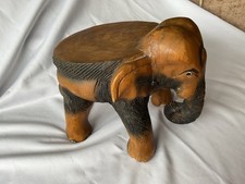 Vintage carved elephant for sale  HALIFAX
