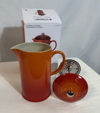Usado, Le Creuset grés 1 litro/34 onças prensa francesa laranja chama, caixa aberta! comprar usado Usado, Le Creuset grés 1 litro/34 onças prensa francesa laranja chama, caixa aberta! comprar usado  Enviando para Brazil