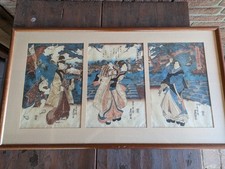 Riginal ukiyo triptychon gebraucht kaufen  Jarplund-Weding