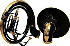 SOUSAFONE TUBA PRETO 25" TAMANHO SINO DE LATÃO PURO +SACO DE TRANSPORTE +FRETE GRÁTIS RÁPIDO comprar usado  Enviando para Brazil