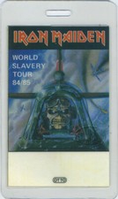 Passe de bastidores laminado Iron Maiden 1984/85 Slavery Tour comprar usado  Enviando para Brazil