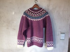 Pull shetland jacquard d'occasion  Le Beausset