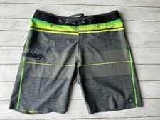 Usado, Bermuda de surf Rip Curl Mick Fanning MF Mirage Ultimate cinza verde masculina 34 comprar usado  Enviando para Brazil
