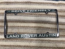 Antigo raro Land Rover Austin TX revendedor de carros quadro de placa de licença de metal Range Rover, usado comprar usado  Enviando para Brazil