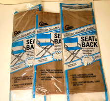 Cadeira Directors 3 Vintage Lona Assento de Substituição Traseiro, Marrom, Medalha de Ouro Não Usada comprar usado  Enviando para Brazil