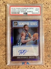 2018-19 Optic Signature Series Jaren Jackson roxo automático #JJJ Rookie RC PSA 9, usado comprar usado  Enviando para Brazil