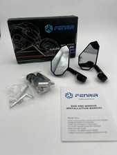FENRIR EMARK CNC Liga de Alumínio Cafe Racer Preto Motocicleta Barra Extremidade Espelhos Laterais, usado comprar usado  Enviando para Brazil