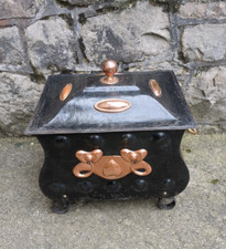 Antique coal box for sale  WESTON-SUPER-MARE