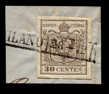Frammento con centesimi usato  Como