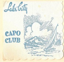 Ca. 1950s Capo Club Lounge Coquetel Bar Restaurante Guardanapo Lake City Seattle WA comprar usado  Enviando para Brazil