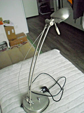 Silberne tisch bürolampe gebraucht kaufen  Hamburg