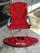 Cadeira dobrável vermelha University Of MaryLand com bolsa comprar usado Cadeira dobrável vermelha University Of MaryLand com bolsa comprar usado  Enviando para Brazil