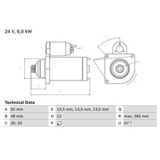 Bosch anlasser 0986022250 gebraucht kaufen  Idar-Oberstein